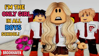 I’m The ONLY GIRL In All Boys School!!| ROBLOX BROOKHAVEN 🏡RP (CoxoSparkle)