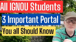 Important video For All IGNOU students - Important Links and Portal You all should know