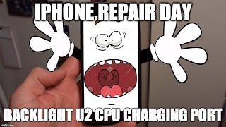 iPhone  backlight, charging port, CPU repair - microsoldering