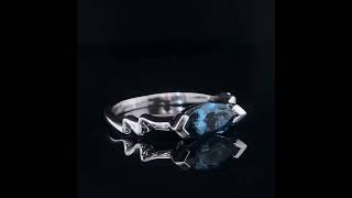 The Elegant #london Blue Topaz #marquise #倫敦藍托帕 #￼30apr23