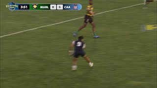 Knock On In Tackle: MARLBOROUGH (Sevu Mocenacagi) v COLLEGIATE AA RugbyTown 7s Pool Play 2019