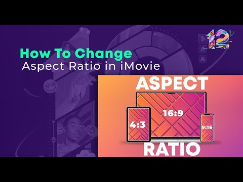 How do I change the aspect ratio in iMovie?