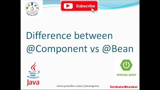 Difference between @Component vs @Bean in Spring Boot | Interview Questions @JavaExpress