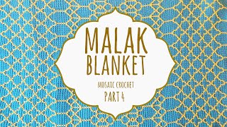 ✨ MALAK BLANKET ✨ PART 4 | Mosaic Crochet | Lanas y Ovillos in English