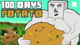 I Played Hardcore Minecraft in The Poisonous Potato Update for 100 Days And This is What Happened