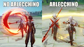The Knave Boss With vs Without Arlecchino, Lyney, Lynette or Freminet - Genshin Impact