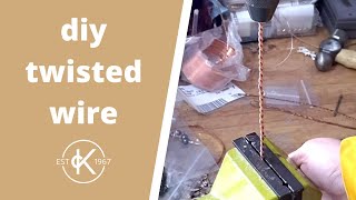 How To Make Your Own Twisted Wire | Metalsmithing Tips | Top Tip Tuesday | Kernowcraft