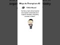 Types of prompting:  Role Based Prompting #prompt #promptengineering