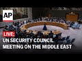 LIVE: UN Security Council meeting on the Middle East