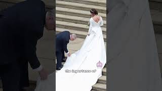 😊 Princess Eugenie's scar made her dress so special 💍 #britishroyalfamily #princesseugenie