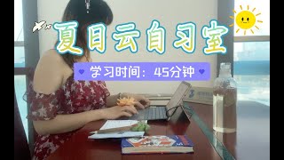 夏日云自习室-星星之火篇 ｜ 计时45分钟 ｜ 一起学习 ｜ 自习BGM ｜ 轻音乐 ｜ 专注当下 ｜ 一切为了梦想