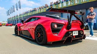 1200HP Zenvo TSR-S | Active Aero Wing on Track, Flames , Accelerations