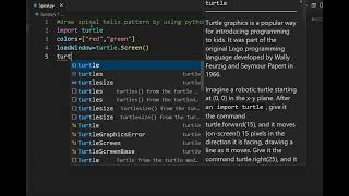 Spiral Helix Pattern by using python
