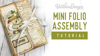 Mini Folio Assembly Tutorial / Back to Nature Mini Project Tutorial