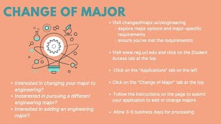 Change of Major Application Video Tutorial