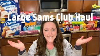 Large Sam's Club Haul For A Family of 6! Shop with me as we restock our pantry! January 2025