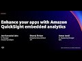 AWS re:Invent 2021 - Enhance your apps with Amazon QuickSight embedded analytics