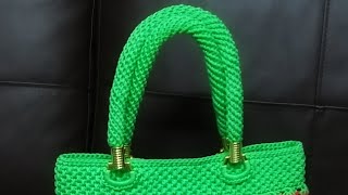 Crochet Spiral Rope \u0026 How To Attach The Hook | ถักสายกระเป๋า แบบเกลียว ง่ายมาก