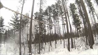 Northwoods Zip Line   Winter Zip Lining