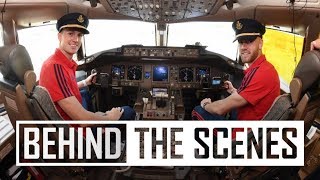 ✈️ Behind the scenes on the Emirates plane | Arsenal in USA 2019