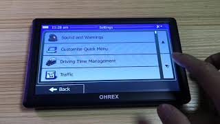 How to Input Size and Weight of a Truck in OHREX Sat Nav GPS Navigation