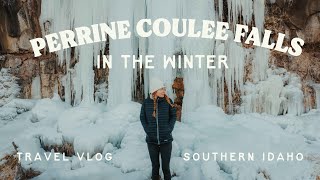 Exploring Perrine Coulee Falls in the Winter | Mini Travel Vlog