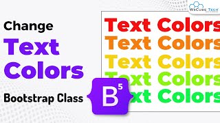 How to Change Text Color Class in Bootstrap 5 | Bootstrap 5 Tutorial