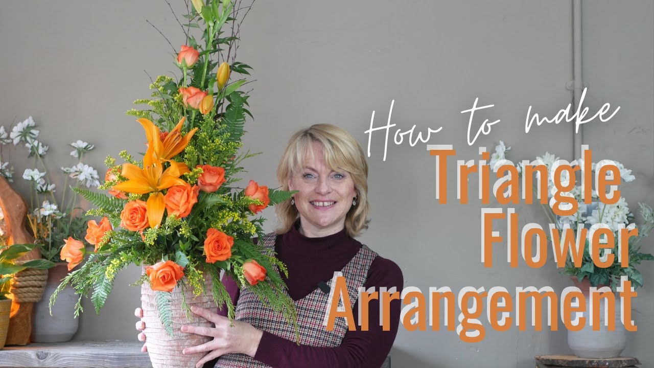 How to make a flower arrangement - FLORISTRY/FLOWER ARRANGING - HOW TO ARRANGE FLOWERS IN FOAM