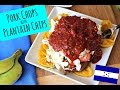 Pork Chops with Plantain Chips - Honduran food - La Cooquette