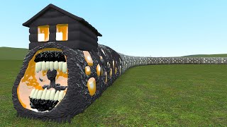 NEW HOUSE HEAD EATER in Garry's Mod! [ Giant Train Eater ]