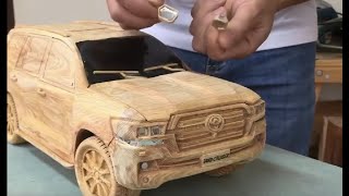 Solid wood DIY Toyota Land Cruiser 5.7 SUV-model