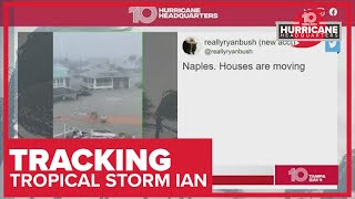 Naples home caught floating away after Hurricane Ian storm surge