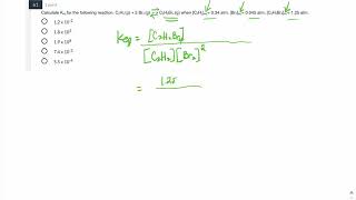 Calculate Keq from Equilibrium Concentrations