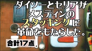 ダイソーとセリアと自作のアルストでメスティンのスタッキングが一変！合計１８点で【バーナー、ゴトク、クッカー】×２セット+燃料+鉄板+α。調理器具は全て収まった！