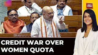 ‘For Cong Women Quota Was Tokenism’: Amit Shah Hits Back At Cong Over Women Quota