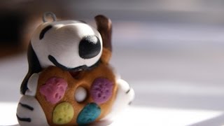 Snoopy Charm: Polymer Clay