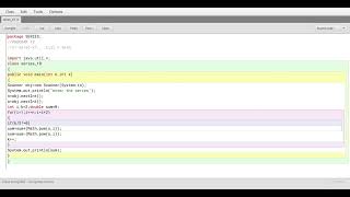 Blue Java : Series program part 18