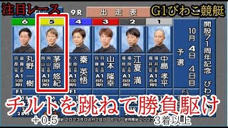 【G1びわこ競艇】チルトを跳ねて3着以上の勝負駆け⑤茅原悠紀。運命の結果は？