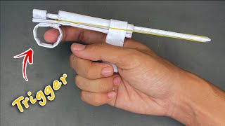 Amazing Paper Gun Making Easy | How to make paper gun that shoots | paper craft | ashraful crafts
