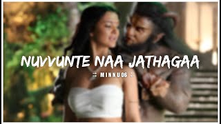 Nuvvunte Naa Jathagaa ( slowed+reverb  ) Song - I Manoharudu  #slowedreverb