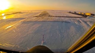 Beautiful Sunset Landing in the Arctic (C-130 HERCULES)