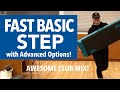 FAST FUN BASIC STEP AEROBICS Home Workout #1 - with Advanced Step options (60MIN)