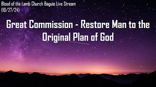 Culture of God's Kingdom (11/03/2024)|Blood of the Lamb Church Baguio | Live Stream