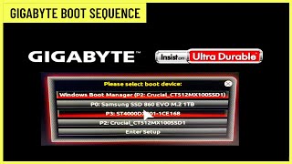 How to Configure Boot Device Sequence on Gigabyte Motherboard✅