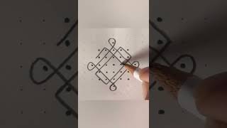 7*5*1 straight dots sikku / Kambi / neli kolam for beginners