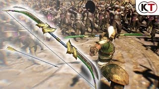 Dynasty Warriors 9 Huang Zhong Weapon DLC Gameplay『真・三國無双８』DLC武器「投牙弓（とうがきゅう）」アクション動画