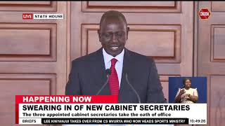 President Ruto to new CSs: I expect you to serve Kenyans with dedication, fairness and understanding