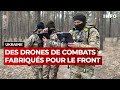 Guerre en Ukraine : les soldats du front aidés par des drones conçus pour le combat - RTBF Info