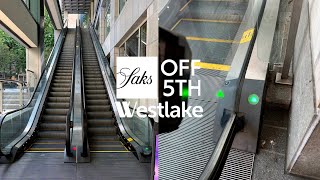 Outdoor Schindler Double-File Escalators - Saks OFF 5th, Westlake Center - Seattle, WA