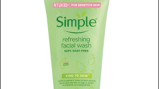 SIMPLE refreshing face wash review #shorts #youtubeshorts #skincare
